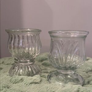 Elegant Clear Glass Votive Holders